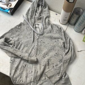 Grey pokémon zip up